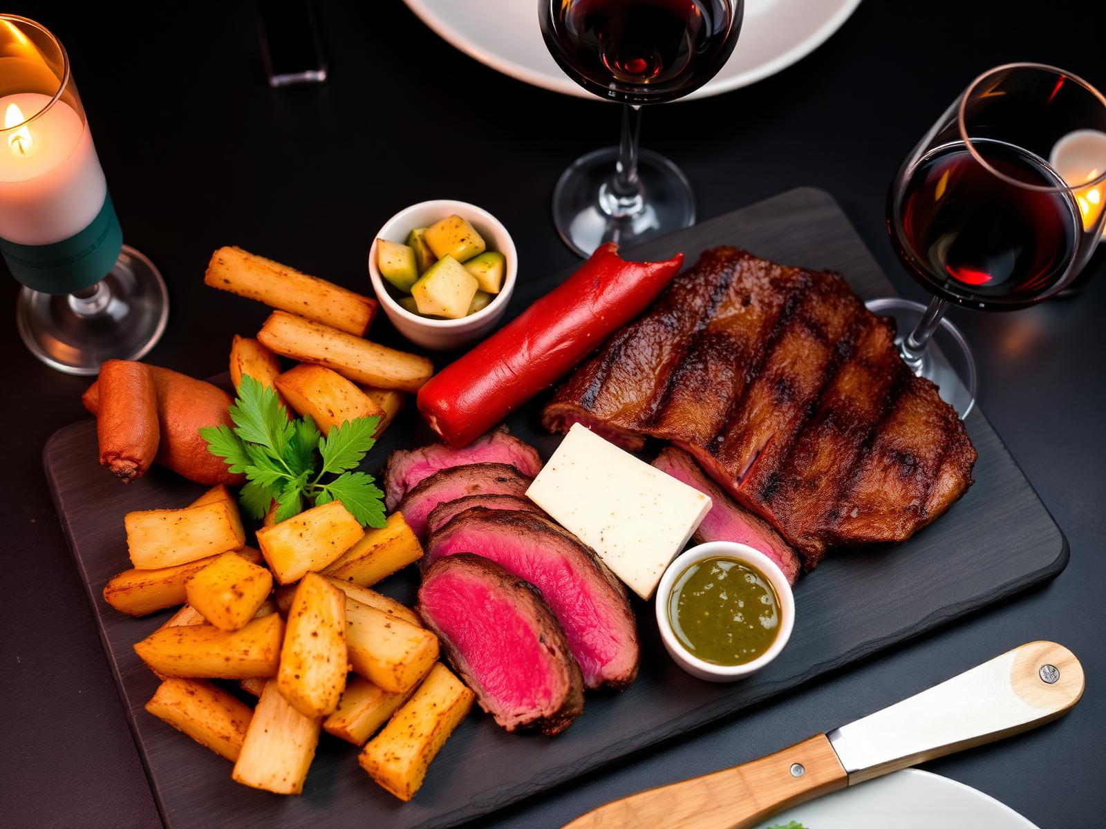 Combo Reserva para dos con parrilla y vino